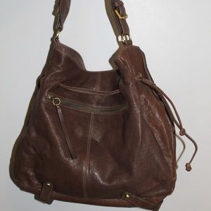 Brown Leather Shoulder Bag